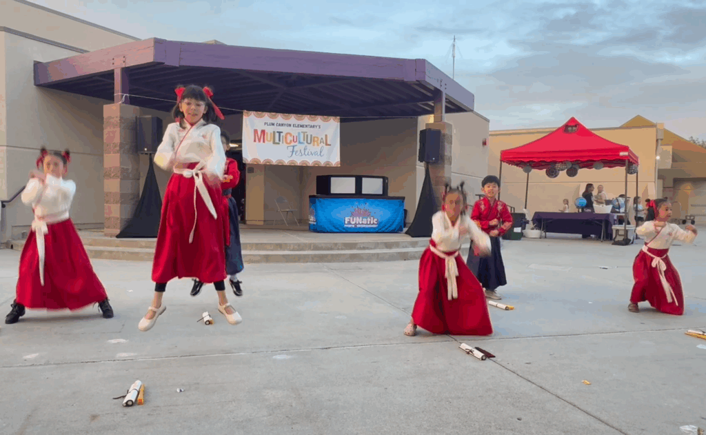 SCV Chinese Dance parents' kids performing their own song